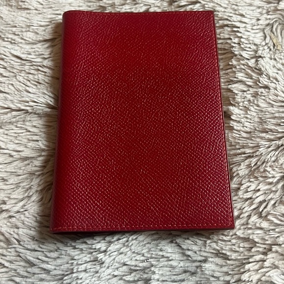 Hermes Red Simple Agenda Holder, Small - Picture 2 of 7